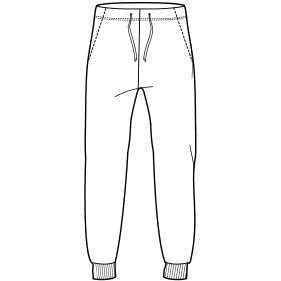 Patron ropa, Fashion sewing pattern, molde confeccion, patronesymoldes.com Unisex Jogging 9286 MEN Trousers
